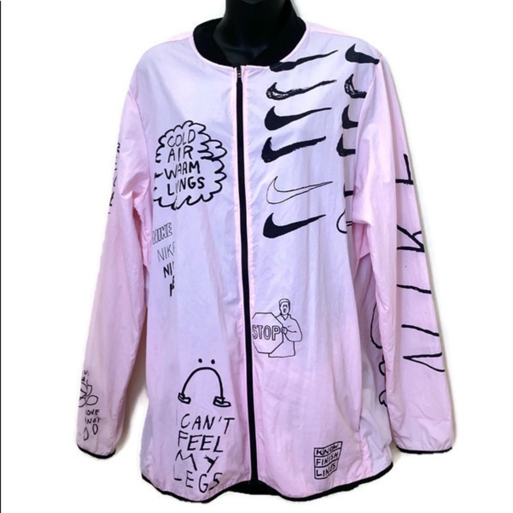 Nike running Nathan Bell print wind breaker size M